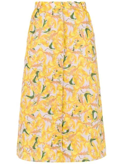 Andrea Marques Pate Midi Skirt - Pink
