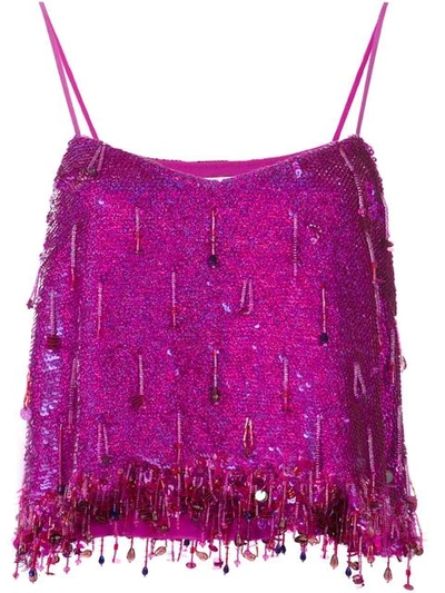 Ashish Sequin Dangles Camisole - Pink