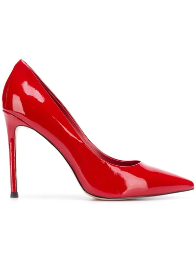 Gianni Renzi Pointed Toe Pumps In Red