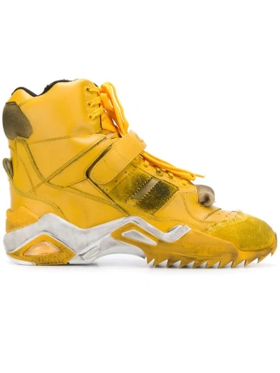 Maison Margiela Retro Fit Sneakers In Yellow