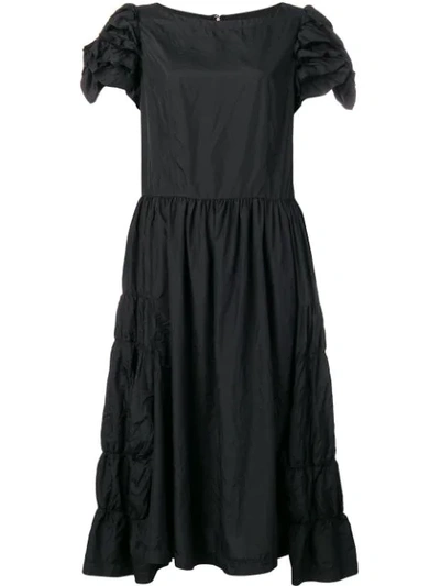 Comme Des Garçons Comme Des Garçons Ruffle Sleeves Dress - Black