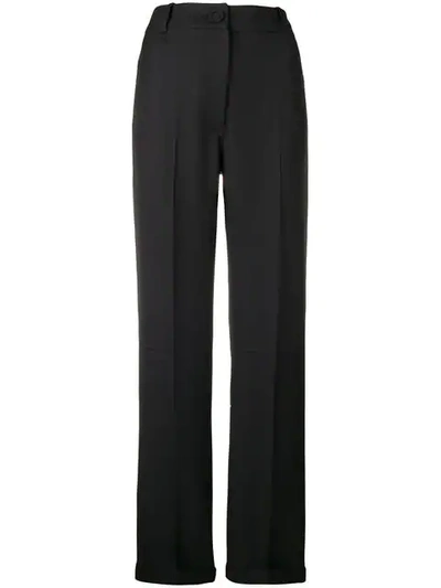 Jacquemus Pleated Trousers In Black