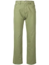 Jacquemus Cropped Trousers In Green