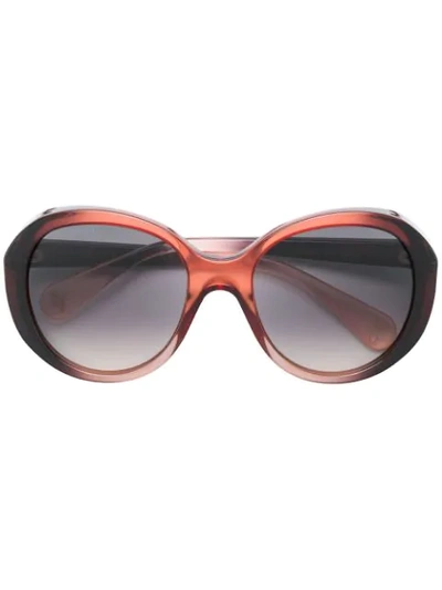 Gucci Round Frame Sunglasses In Brown