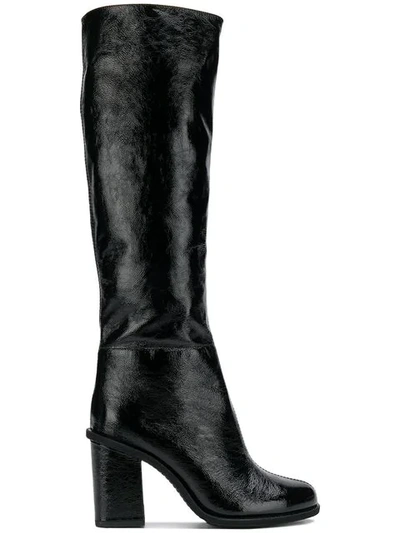 Lanvin Knee High Boots In Black