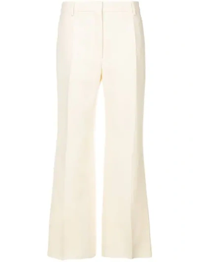 Valentino Flared Tailored Trousers In White