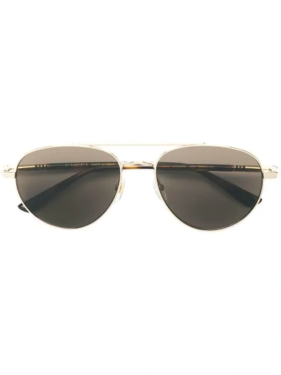Gucci Classic Aviator Sunglasses In Gold