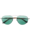 Gucci Classic Aviator Sunglasses In Silver