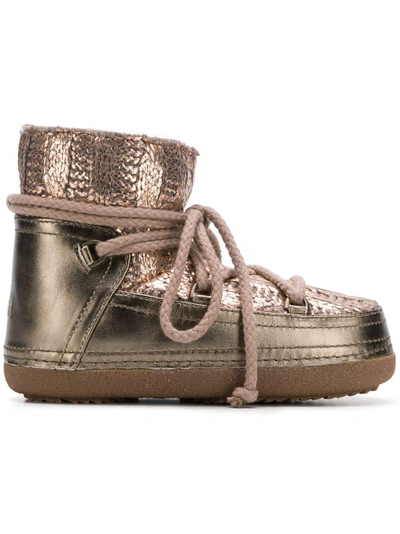 Inuikii Classic Sneaker Boots In Gold