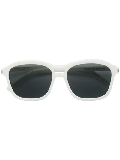 Saint Laurent Sl25 Sunglasses In White