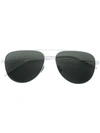 Saint Laurent Eyewear Classic 11 Aviator Sunglasses - White