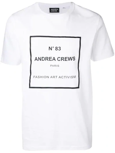 Andrea Crews Graphic Print T-shirt - White