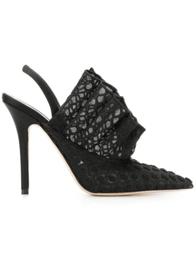 Andrea Mondin Colette Net Pumps In Black