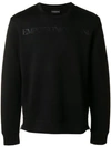 Emporio Armani Printed Logo Sweatshirt - Black