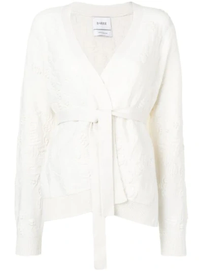 Barrie Wrap Cardigan In White