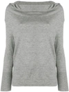 Snobby Sheep Long-sleeve Fitted Sweater - Grey