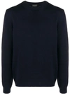 Roberto Collina Long-sleeve Fitted Sweater - Blue