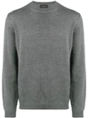 Roberto Collina Long-sleeve Fitted Sweater - Grey