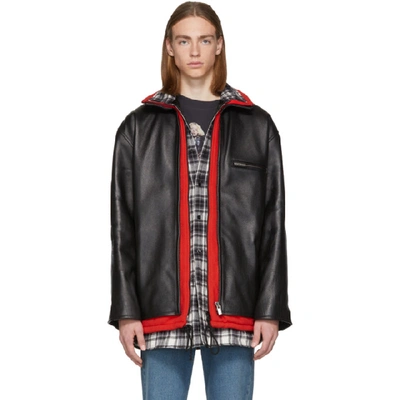 Balenciaga Layered Leather Jacket