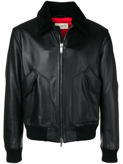 Al Duca D'aosta Leather Jacket In Black