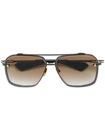 Dita Eyewear Mach Six Sunglasses In Black