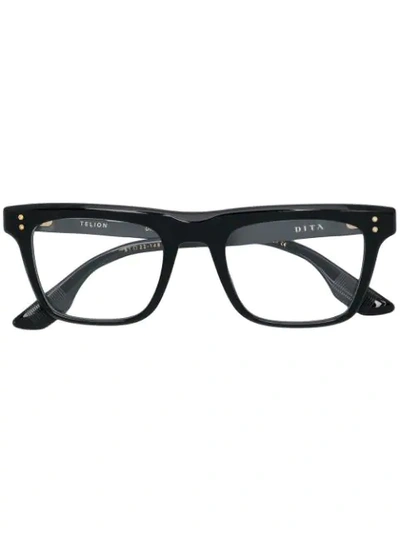 Dita Eyewear Square Frame Glasses In Black