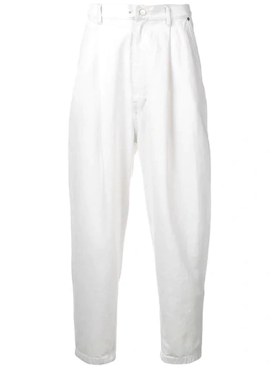 Hed Mayner Drop-crotch Corduroy Trousers - White