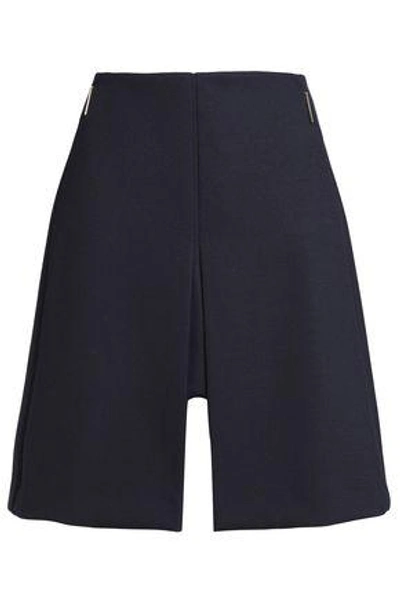 Delpozo Woman Woven Mini Skirt Midnight Blue