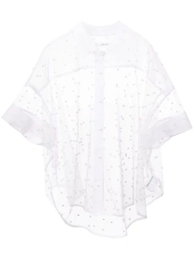 Julien David Pearl Shirt In White