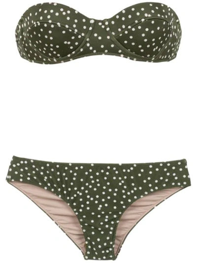 Adriana Degreas Milli Punti Bikini Set In Verde