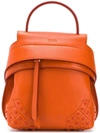 Tod's Mini Backpack In Orange