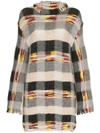 Missoni Checked Dress In Grey