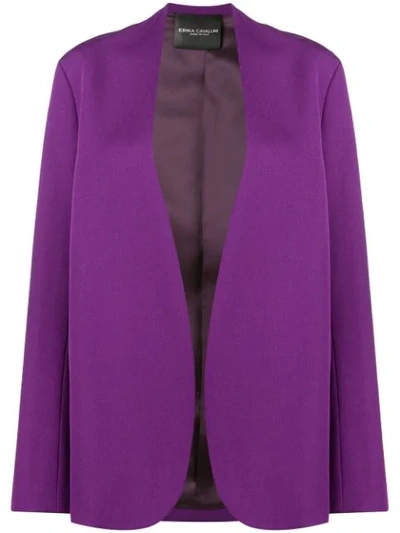 Erika Cavallini Classic Fitted Blazer - Purple