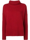 Vanessa Bruno Roll Neck Sweater - Red