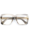 Gucci Square Frame Glasses In Grey