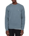 Allsaints Raven Sweatshirt In Chambray Blue