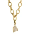 Roberto Coin Women's Princess Charms 18k Yellow Gold & Diamond Heart Charm
