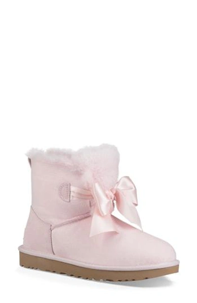 Ugg Mini Gita Bow Boot In Seashell Pink