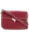 Valentino Garavani Rockstud Messenger Bag In Red