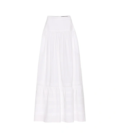 Calvin Klein 205w39nyc Pioneer Ruffled Skirt In White