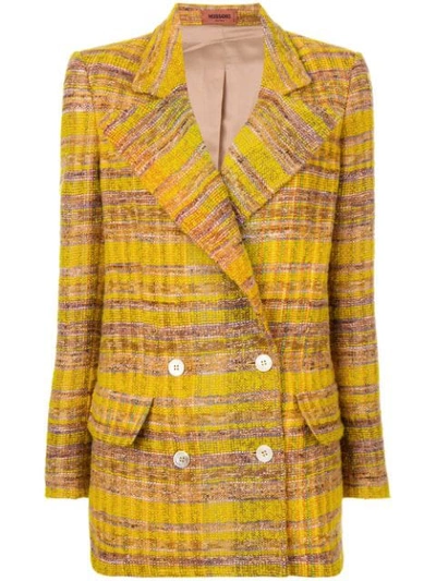 Missoni 4-button Double-breasted Jacket - Yellow