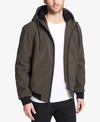 Levi's Men's Soft Shell Jacket With Fleece-lined Hood In Olive