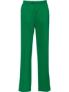 Prada Straight-leg Track Pants In Green