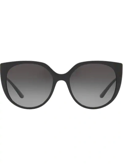 Dolce & Gabbana Oversized Tinted Sunglasses In Black