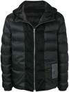 Ten C Hooded Padded Jacket In Black