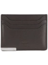 Tod's Logo Plaque Cardholder In Brown