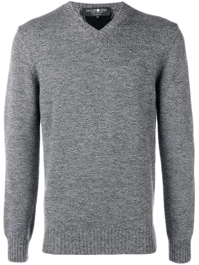 Hydrogen Thunderlight Intarsia Sweater - Grey