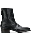 Premiata Low Heel Boots - Black