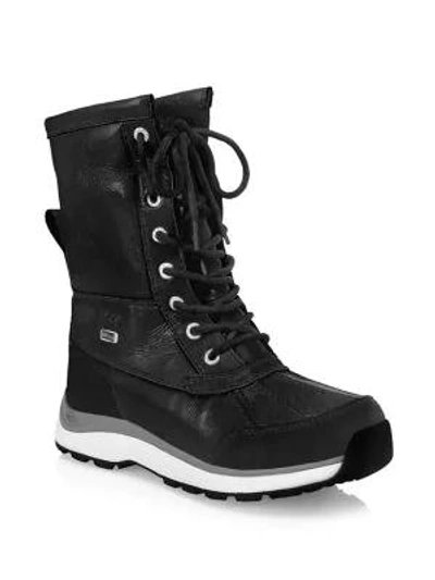 Ugg Pure Patent Adirondack Boots In Black