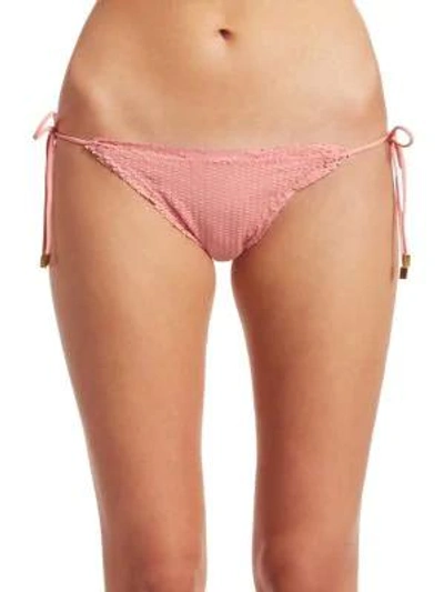 Vix By Paula Hermanny Romance Scales Bikini Bottom In Light Pink